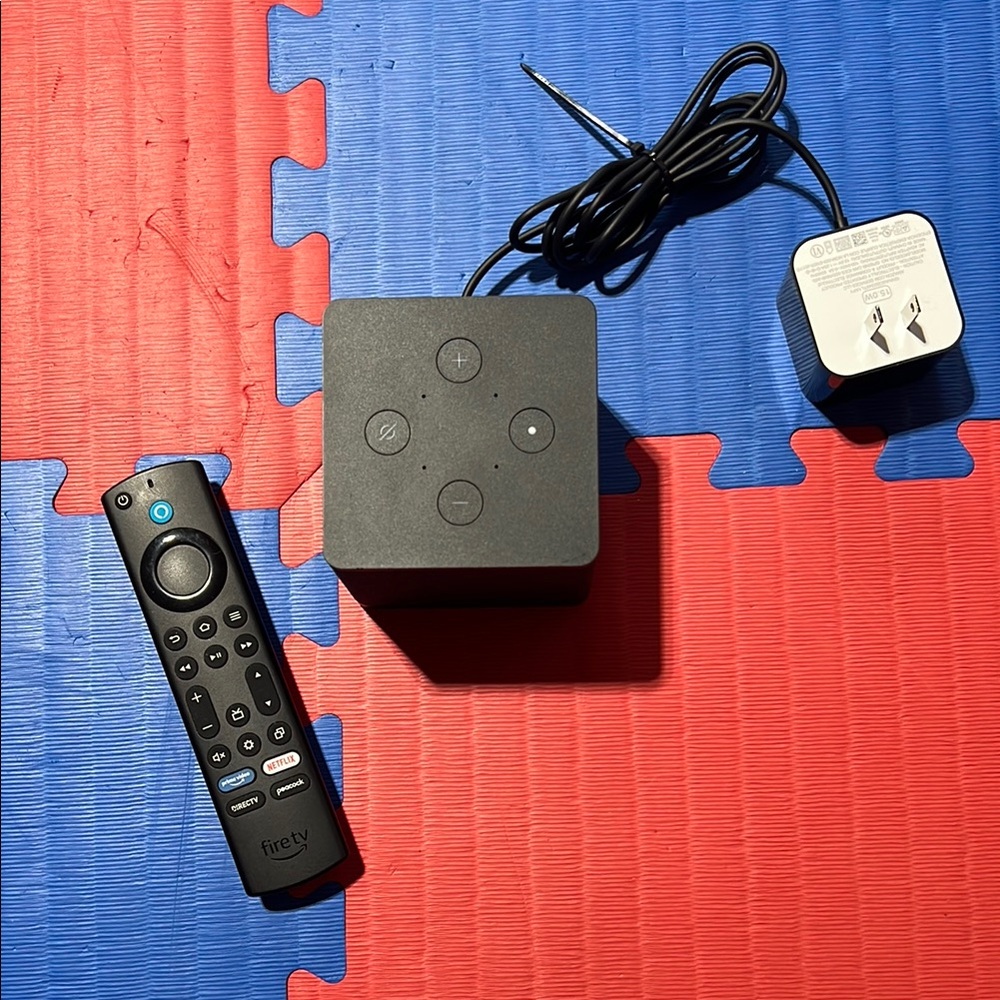 Amazon Black Fire TV Cube with Remote